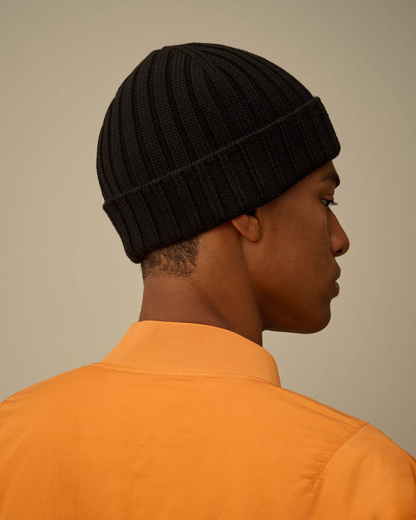 Extrafine Merino Wool Logo Beanie