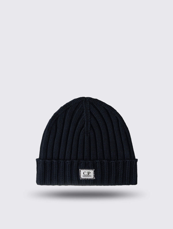 Extrafine Merino Wool Logo Beanie