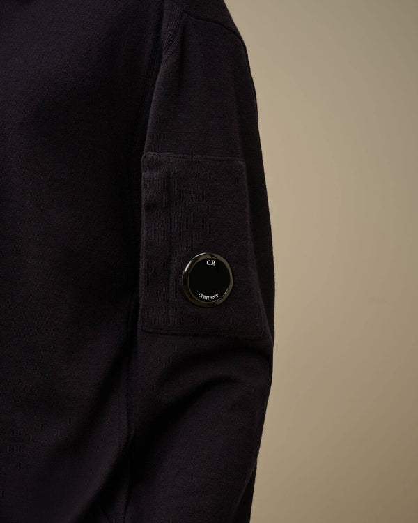 Extrafine Merino Wool Polo Sweater