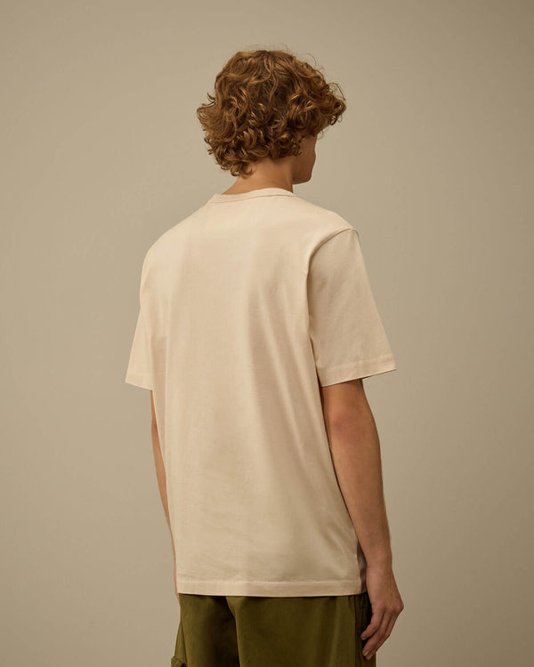 Mercerized 30/2 Jersey Twisted Logo T-Shirt