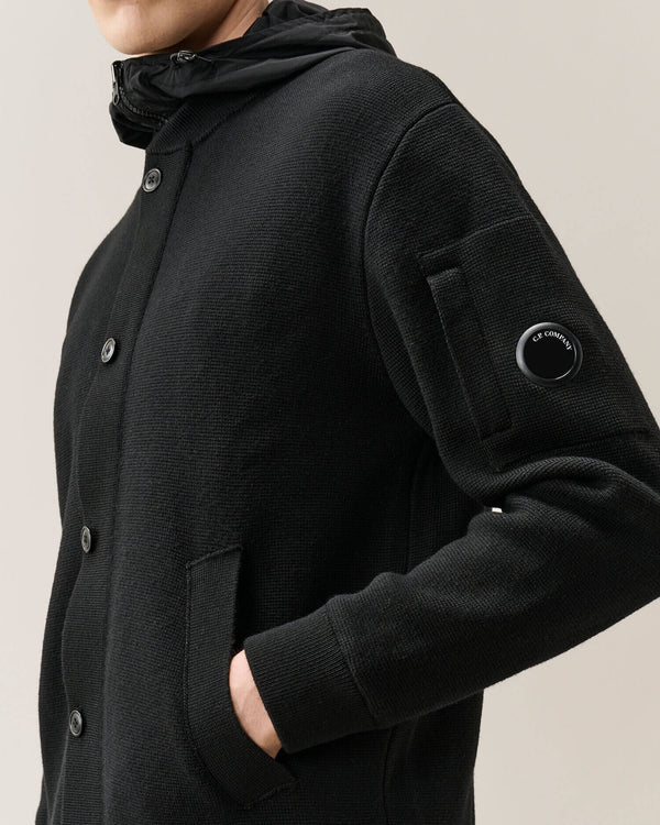 Merino Wool Mixed Reversible Cardigan