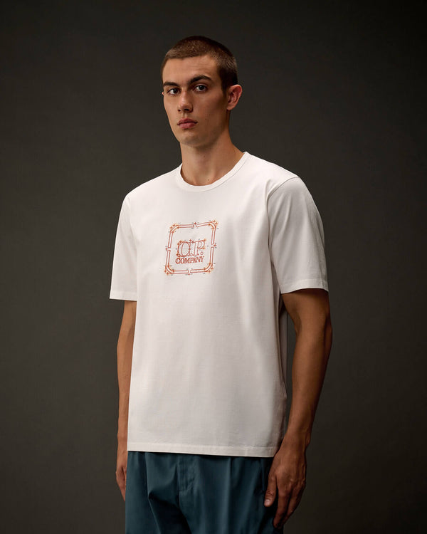 Metropolis Series Mercerized Jersey Embroidered T-Shirt