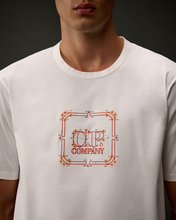 Metropolis Series Mercerized Jersey Embroidered T-Shirt