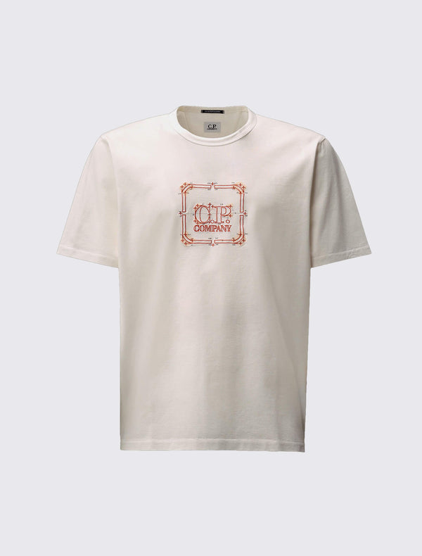 Metropolis Series Mercerized Jersey Embroidered T-Shirt