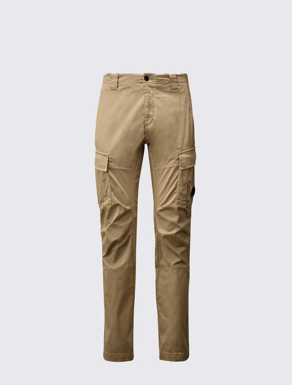 Stretch Sateen Cargo Lens Pants