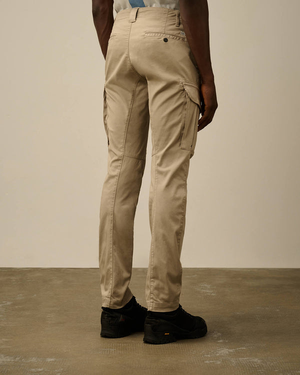 Stretch Sateen Cargo Lens Pants