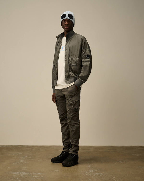 Stretch Sateen Cargo Lens Pants