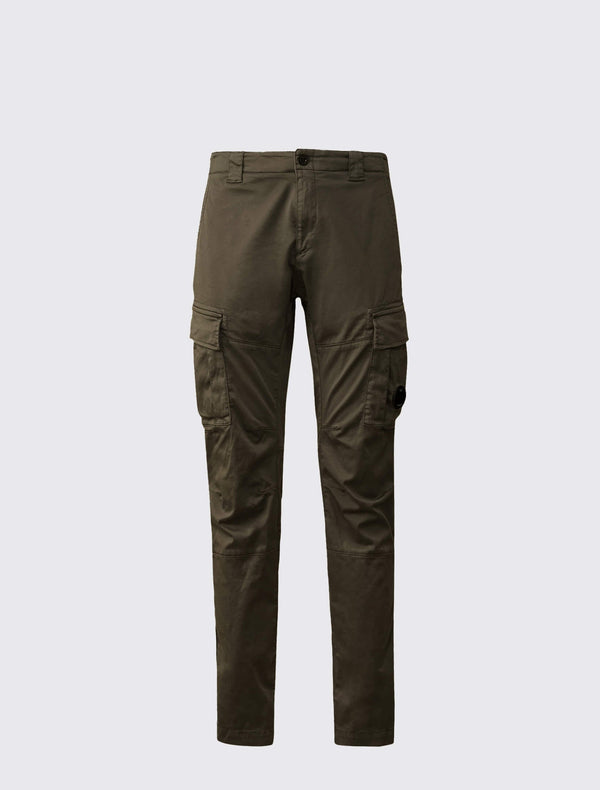 Stretch Sateen Cargo Lens Pants