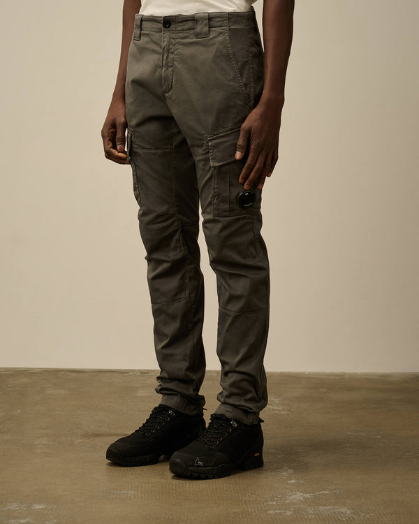 Stretch Sateen Cargo Lens Pants