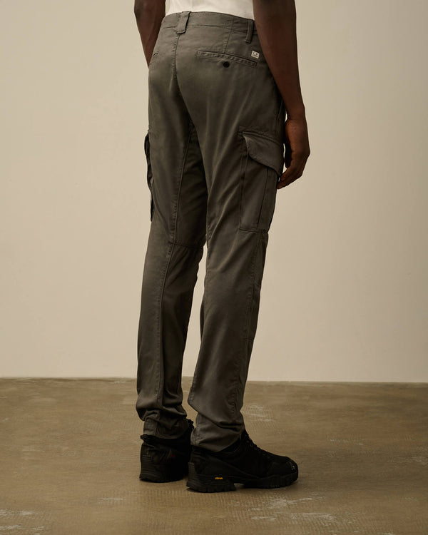 Stretch Sateen Cargo Lens Pants