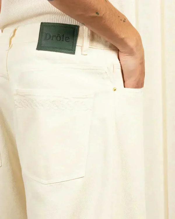 Le Jean Baggy Écru