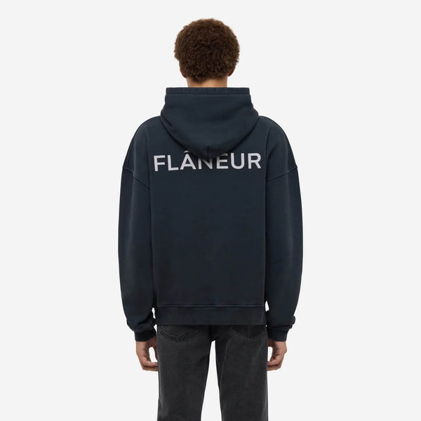 Double Logo Washed Hoodie 500GSM