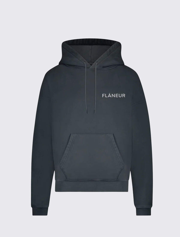 Double Logo Washed Hoodie 500GSM