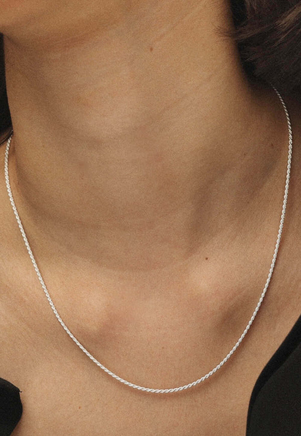 Janice Necklace Silver 43cm