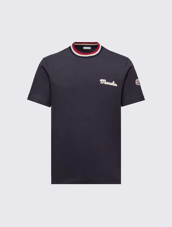 Embroidered Logo Cotton T-Shirt