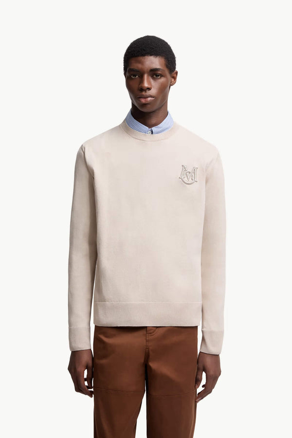 Embroidered Monogram Cotton Jumper