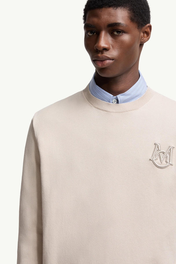Embroidered Monogram Cotton Jumper