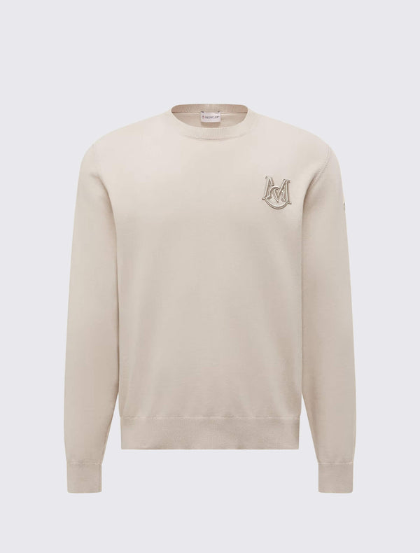 Embroidered Monogram Cotton Jumper