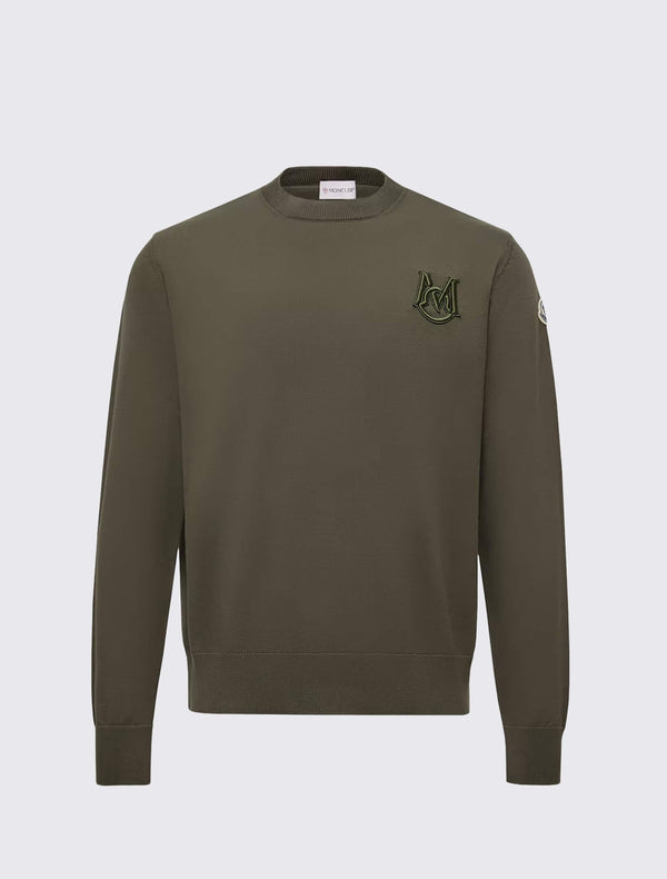 Embroidered Monogram Cotton Jumper