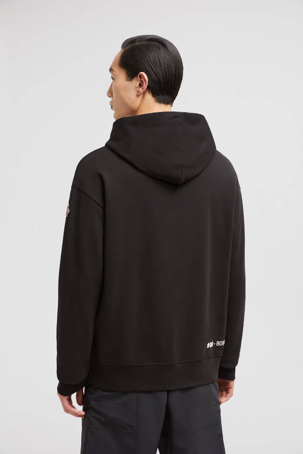 Mirrored Logo Cotton Hoodie
