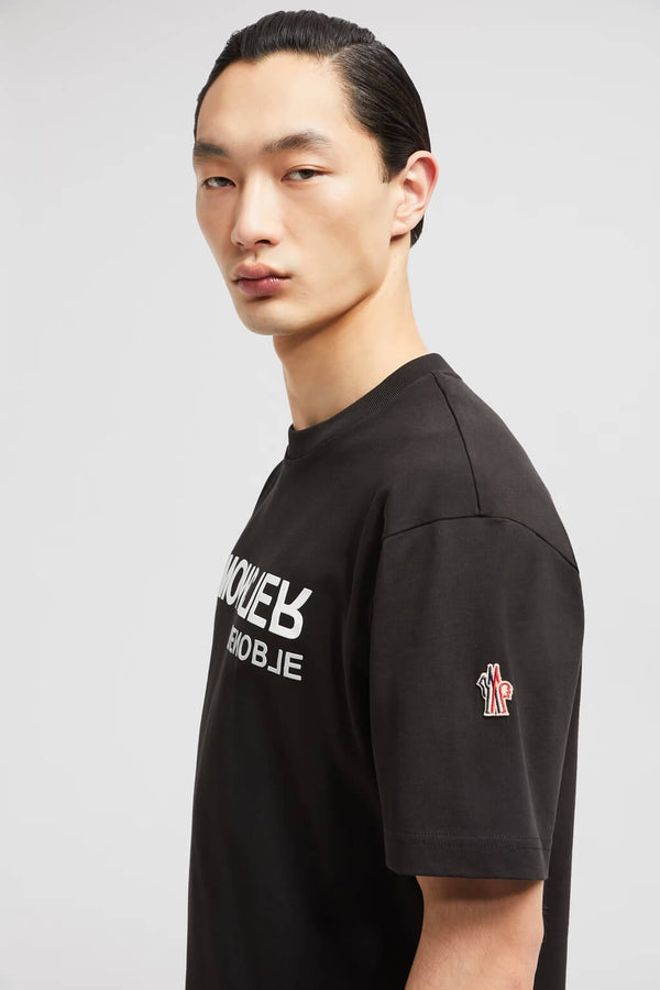 Mirrored Logo Cotton T-Shirt