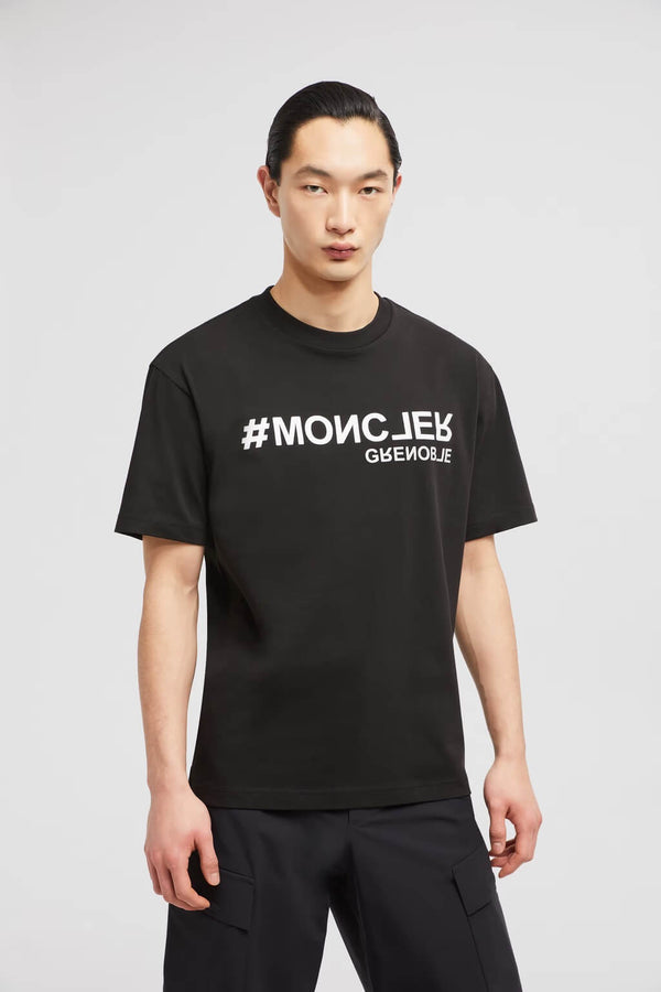 Mirrored Logo Cotton T-Shirt