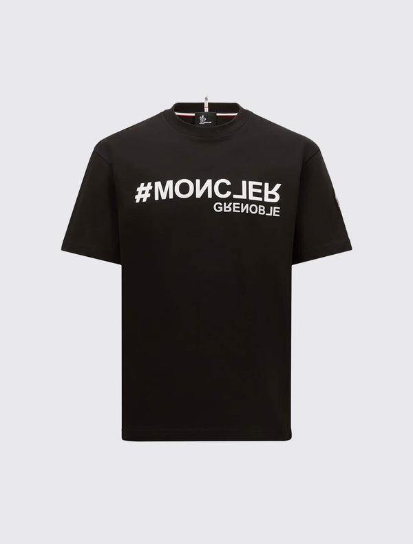 Mirrored Logo Cotton T-Shirt