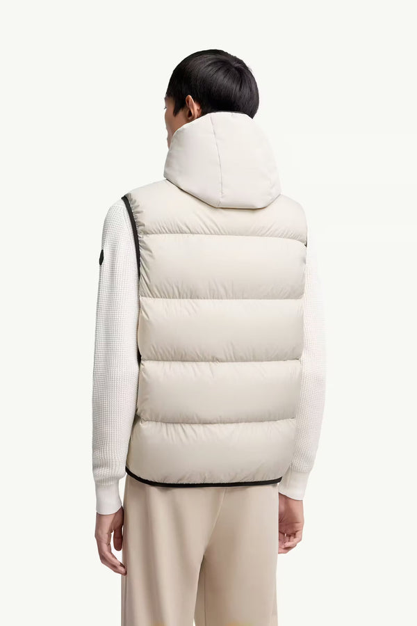 Guersac Diagonal-Quilted Hooded Down Gilet