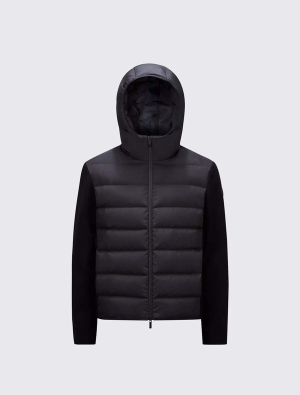 Padded Cotton Zip-Up Hoodie