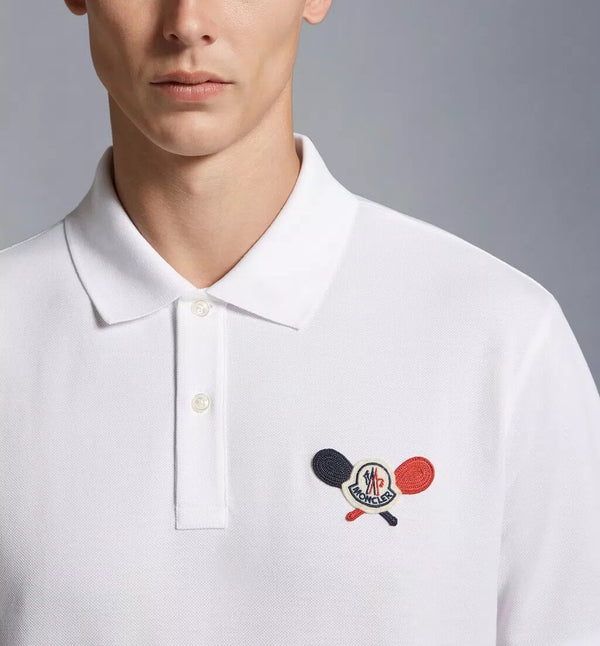 Tennis Logo Patch Polo Shirt