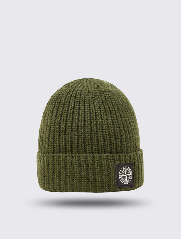 Beanie in ribbed Geelong wool