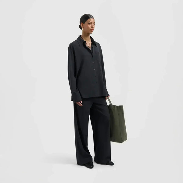 W Drapy Asymetric Shirt