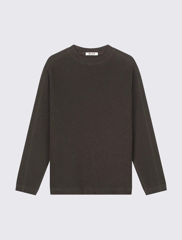 Waffle Crewneck