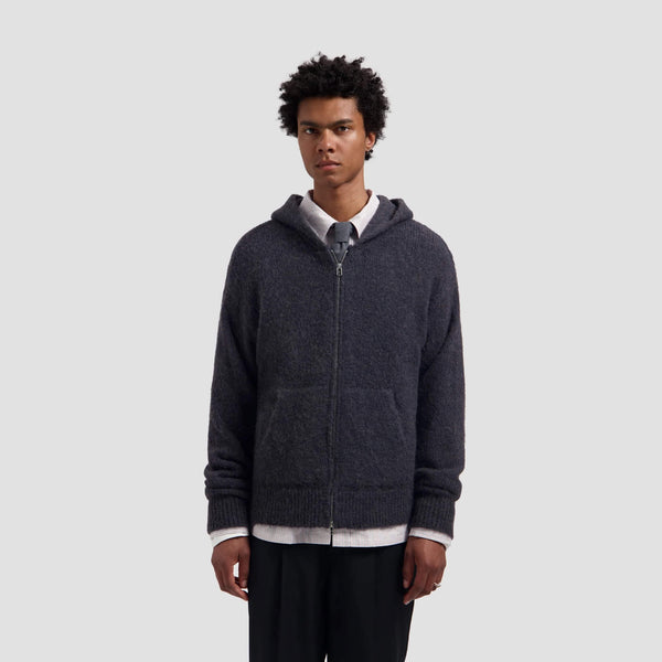 Zip Knitted Hoodie