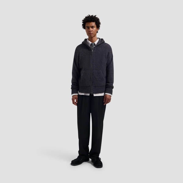 Zip Knitted Hoodie