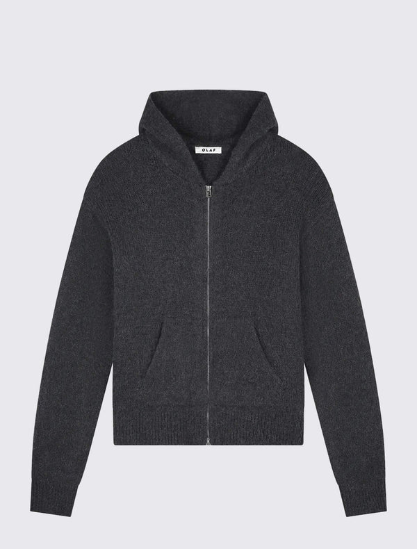 Zip Knitted Hoodie