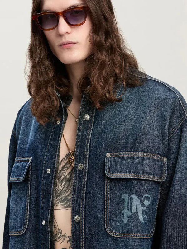 Midnight Monogram Denim Shirt