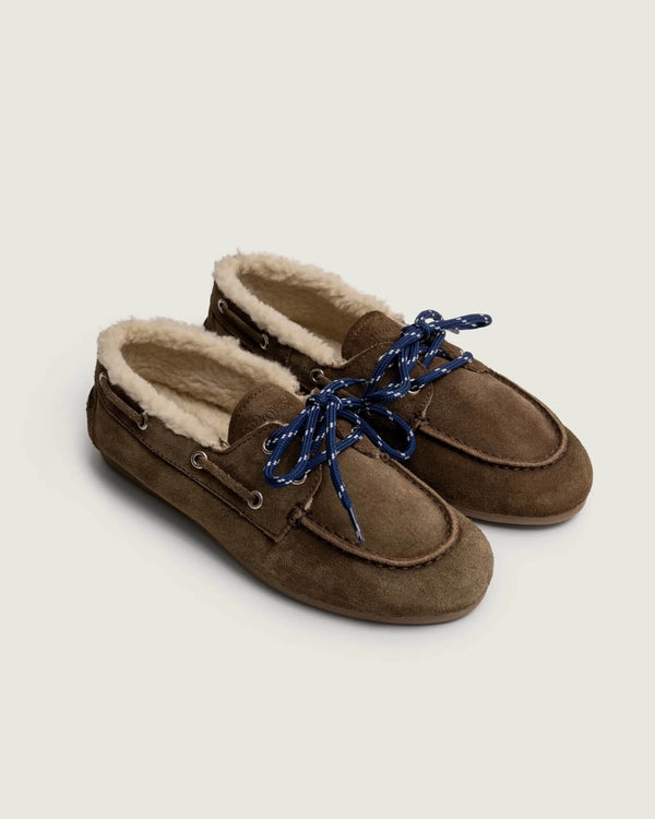 Boat Loafer Brushed Fur