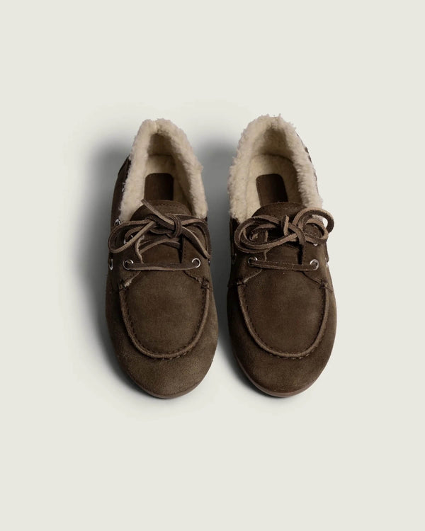 Boat Loafer Brushed Fur