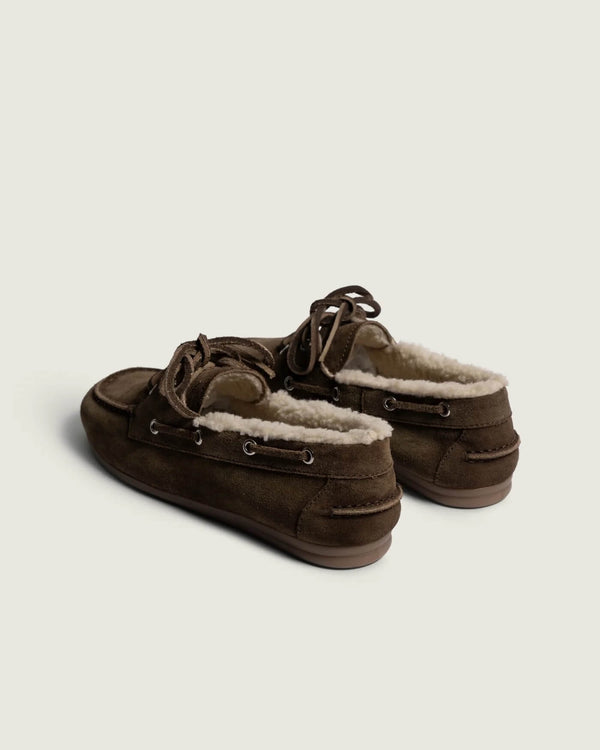 Boat Loafer Brushed Fur