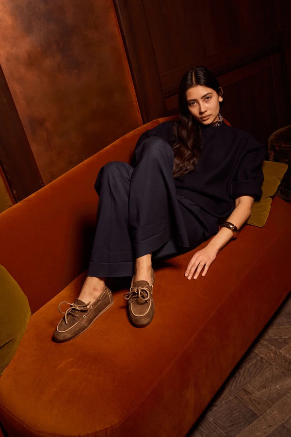 Boat Loafer Brushed Suede