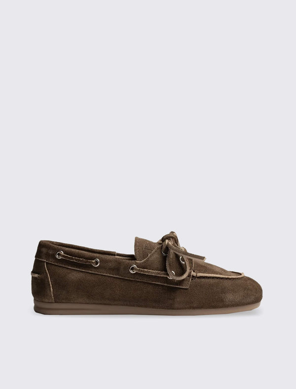 Boat Loafer Brushed Suede
