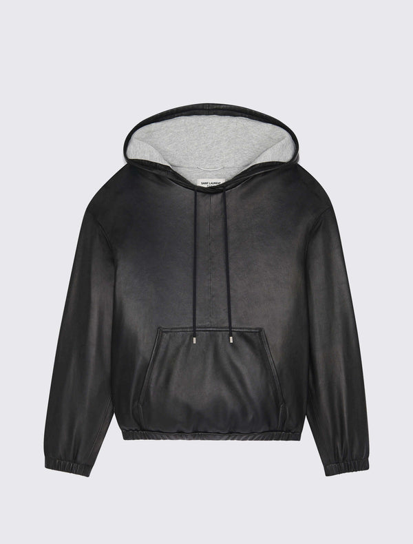 Hoodie Lambskin Noir