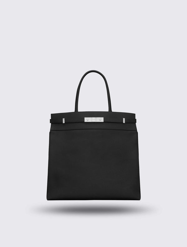 Manhattan N/S Tote in Grained Leather