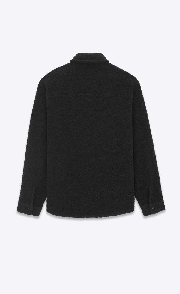 Overshirt in Raw Denim Wool