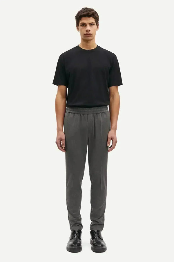 Samsoe Samsoe pantalons antraciet grijs