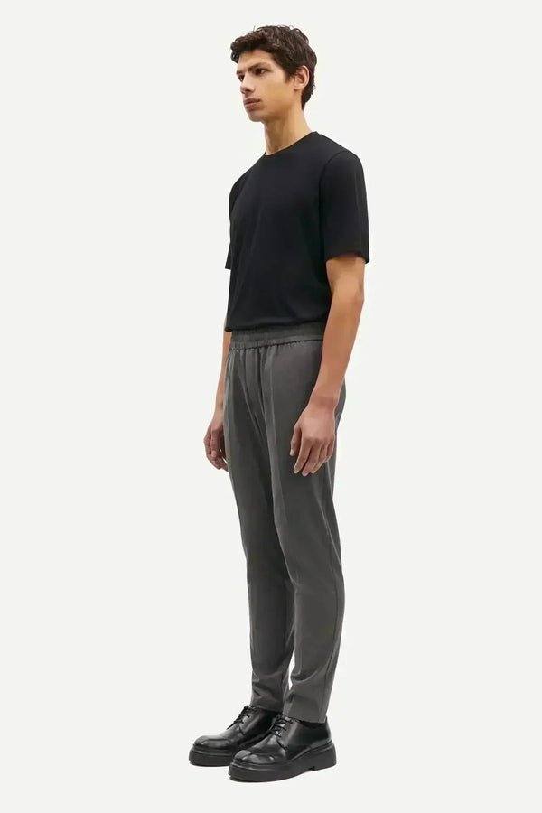 Samsoe Samsoe pantalons antraciet grijs