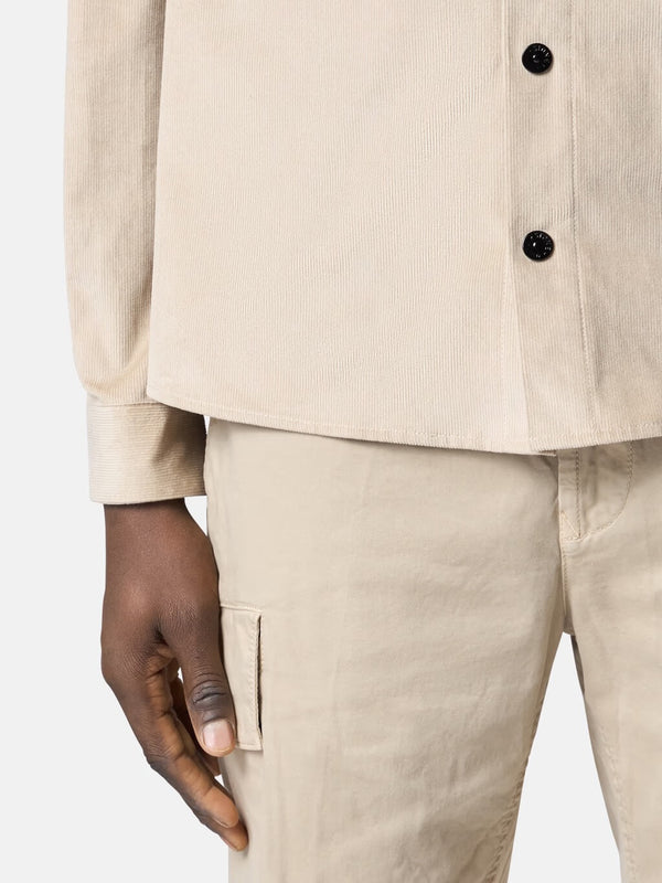 1200113 Overshirt in Micro-Corduroy