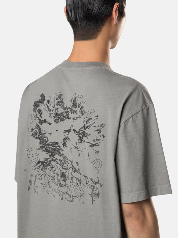 2100021 T-Shirt with Megacity Sky Embroidery
