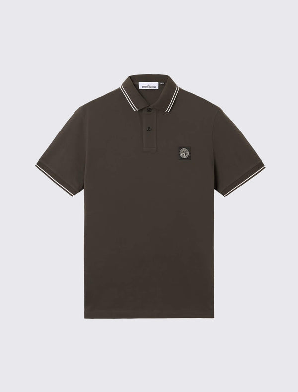 2200007 Slim-Fit Polo Shirt with Striped Details